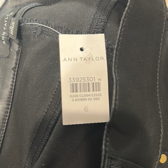 Ann Taylor Coated High Waist Boot Crop Jeans - Picture 7 of 7